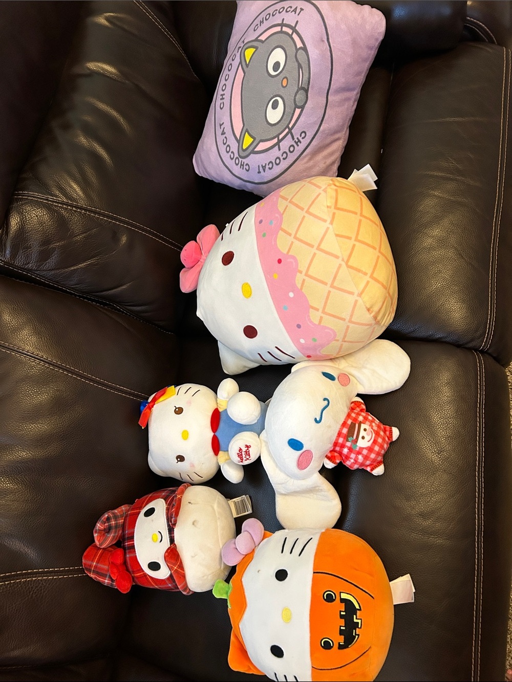 Sanrio Plush Character Mix — Pink, White, Orange, Red, Purple